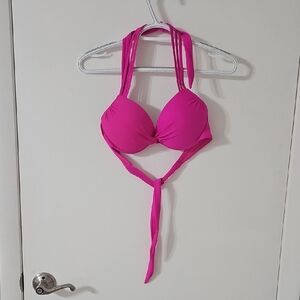 California Waves Pink Halter Bikini